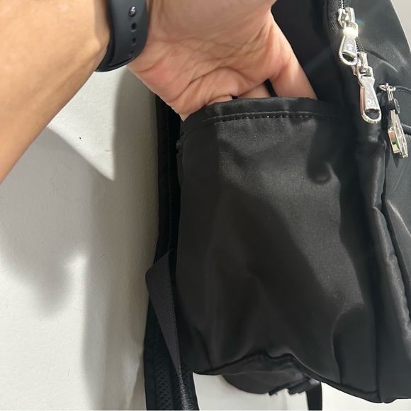 Beside u Black Nylon Backpack RFID Pocket main image 15